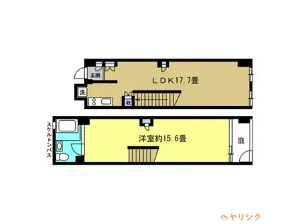 FLATS GAZERY(1LDK/2階)の間取り写真