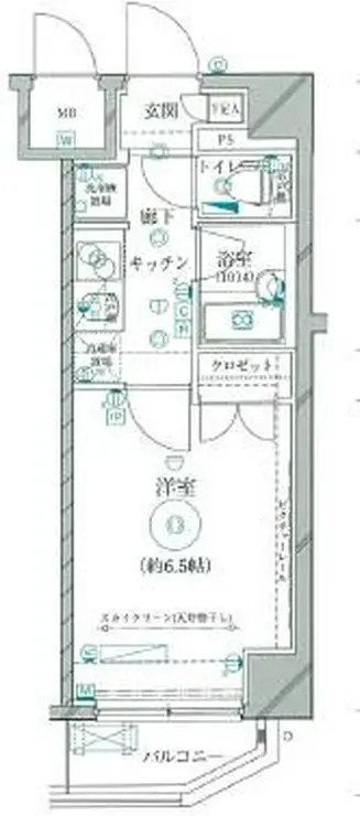 クレイシア蒲田 5階階 間取り