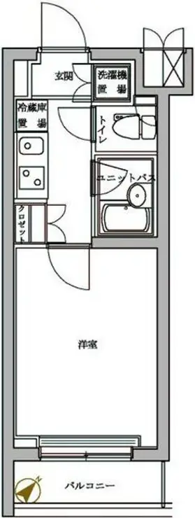 ルーブル溝の口 3階階 間取り