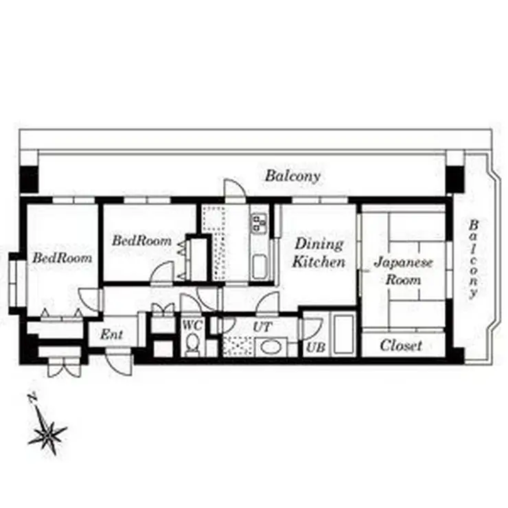 LEO拾八番館 4階階 間取り