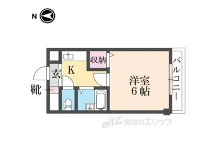 エス・ティマンション旭町(1K/2階)の間取り写真