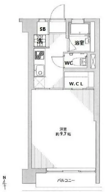 パラシオン恵比寿 4階階 間取り