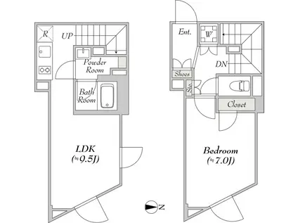 JOYOUS GARD 代々木 ジョイアスガード代々木(1LDK/4階)の間取り写真