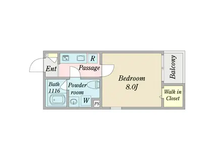リアン猫洞通(1K/3階)の間取り写真