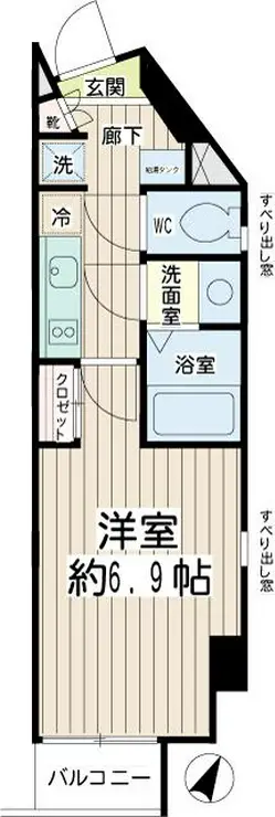 ルースト 5階階 間取り