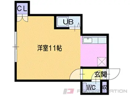 エトワール文京台(ワンルーム/1階)の間取り写真