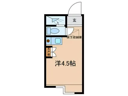 SOL-2(ワンルーム/1階)の間取り写真