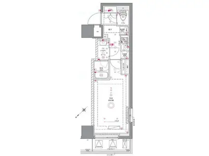 AZEST関内(1K/6階)の間取り写真