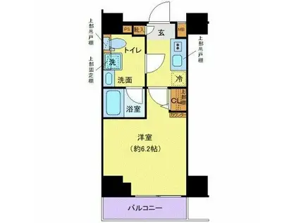 クレヴィスタ綾瀬(1K/7階)の間取り写真