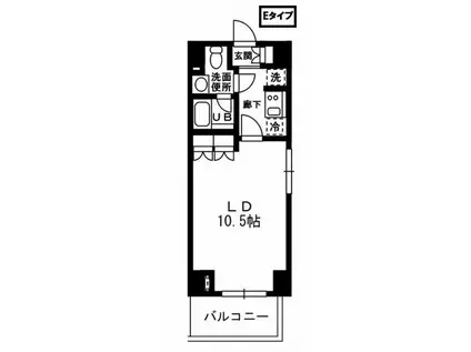 レジディア杉並方南町(1K/2階)の間取り写真