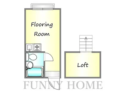 プラザクレッセント(ワンルーム/2階)の間取り写真