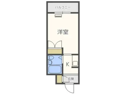 プチメゾン姪浜(ワンルーム/4階)の間取り写真
