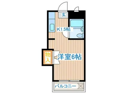 メゾンドグレ(1K/2階)の間取り写真