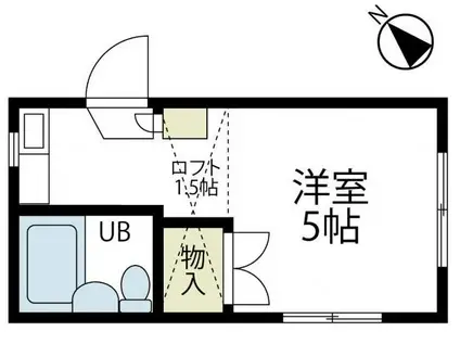 メゾン西谷(ワンルーム/1階)の間取り写真