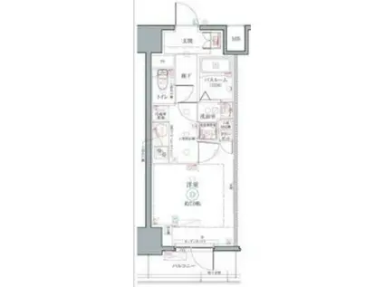 クレヴィスタ名駅南(1K/3階)の間取り写真