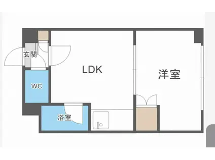 サニ プレイスN21E12(1DK/2階)の間取り写真