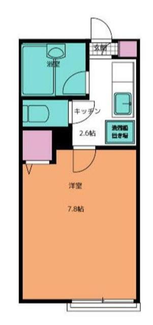 ル・シャンピニオン(1K/2階)の間取り写真