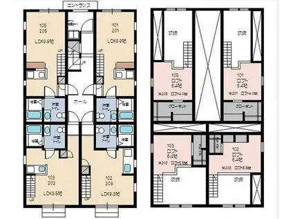 プリマ アリス(ワンルーム/1階)の間取り写真