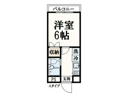 BCASA京王永山RE-BORN(1K/3階)の間取り写真