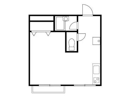 エイトハウス(ワンルーム/3階)の間取り写真