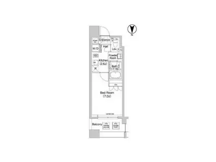 コンフォリア森下(1K/3階)の間取り写真