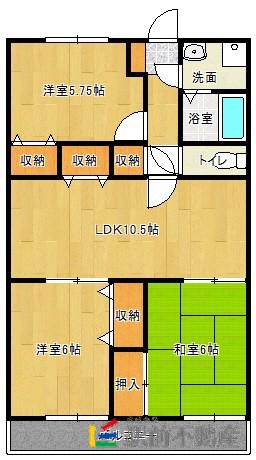 LIBERTEI(3LDK/2階)の間取り写真