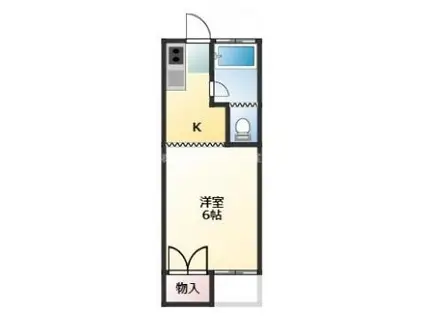 第1米原コーポ(1K/1階)の間取り写真