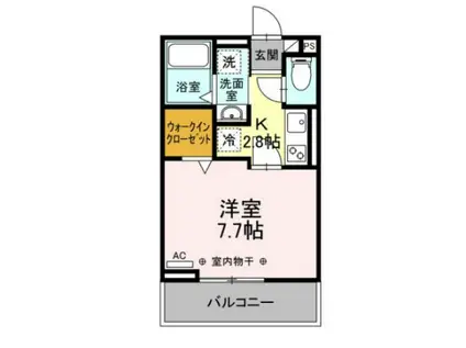 モンレーヴ住吉(1K/3階)の間取り写真