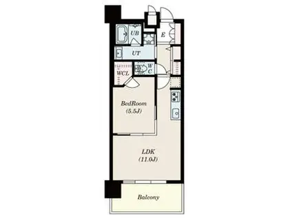 S-RESIDENCE本郷II(1LDK/10階)の間取り写真