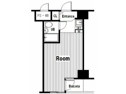 ホーユウコンフォルト蒲田(ワンルーム/2階)の間取り写真