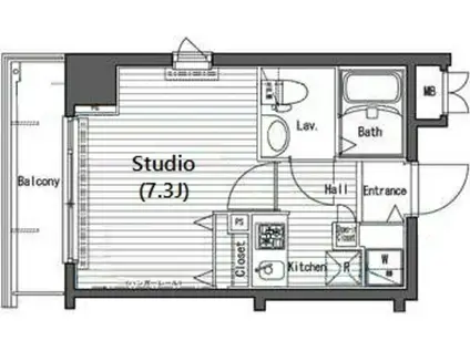 ガラステージ神田小川町(1K/11階)の間取り写真