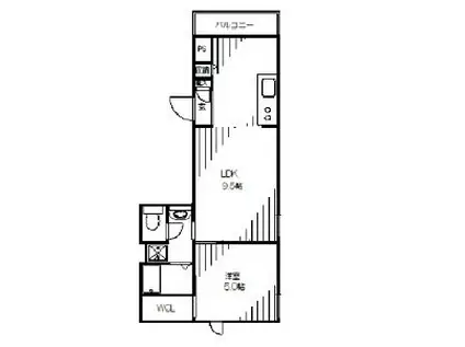 サンルーム(1LDK/2階)の間取り写真