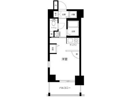 グランヴァン東池袋(ワンルーム/4階)の間取り写真