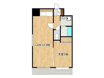 アーバングランデ本荘(1LDK/7階)の間取り写真