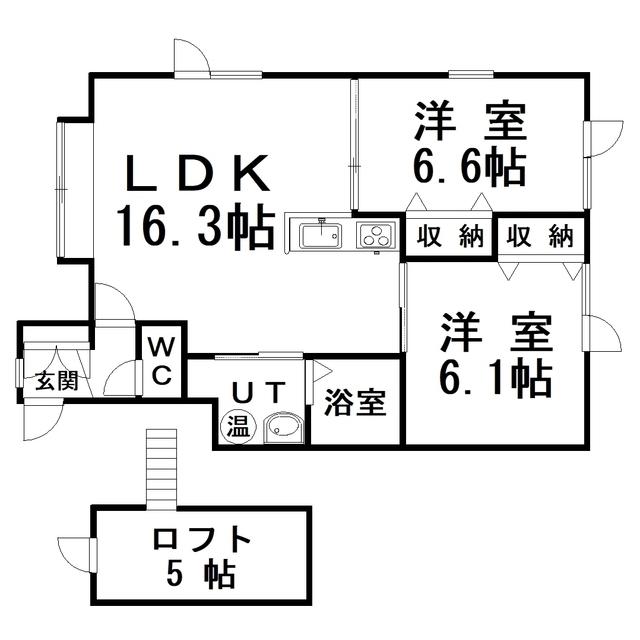 ビラ昭和3号館(2LDK/2階)の間取り写真