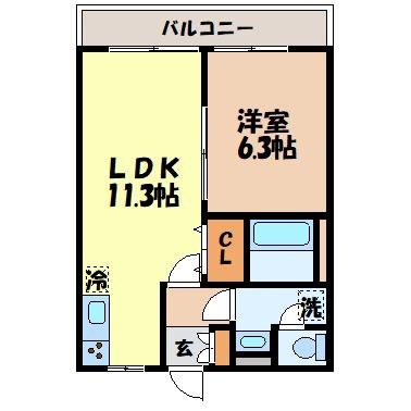 SIGNPOST UK(1LDK/2階)の間取り写真