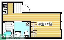 FJアスレイ弐番館(ワンルーム/1階)の間取り写真