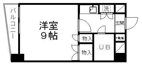 エスパシオ支倉(1K/5階)の間取り写真