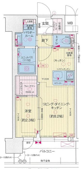 プレリスNEO大阪十三エルヴィオン(1LDK/6階)の間取り写真
