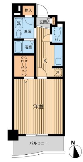 アラモード・メゾン(1K/4階)の間取り写真