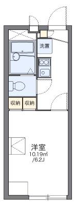 レオパレスルミエール(1K/2階)の間取り写真