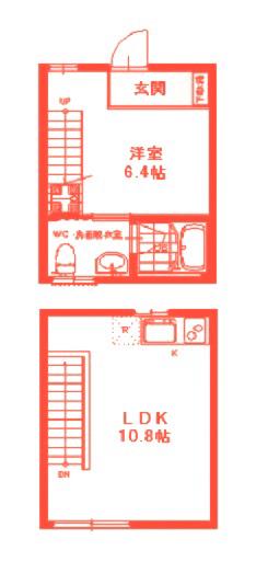 ハウオリ マウナ(1LDK/1階)の間取り写真