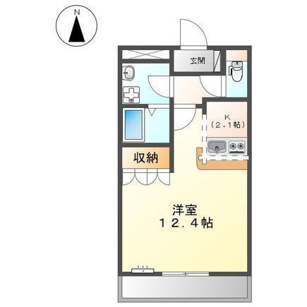 セイフティ・パレK(1K/1階)の間取り写真