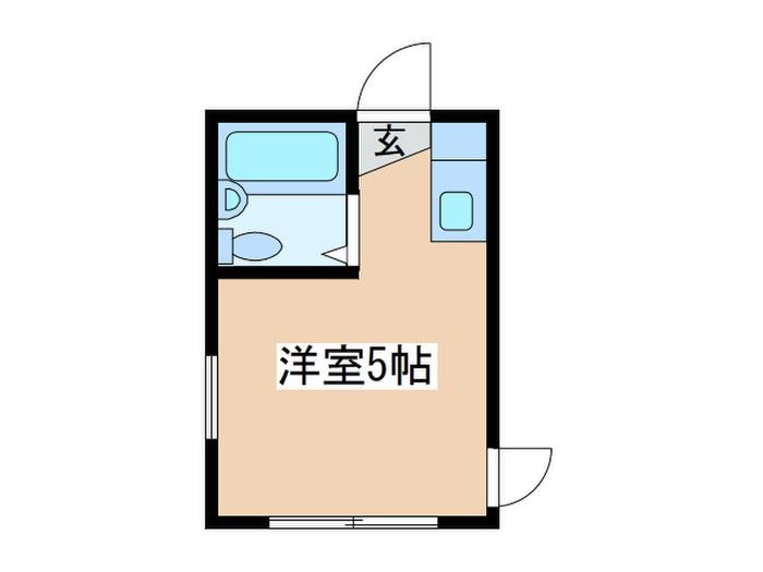 寿町アパート(ワンルーム/1階)の間取り写真
