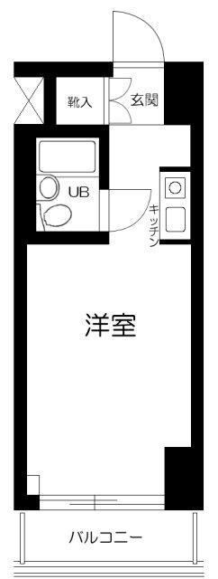 プライムステイ築地(1K/6階)の間取り写真