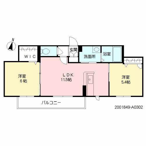 ベレオ・フチュール(2LDK/3階)の間取り写真