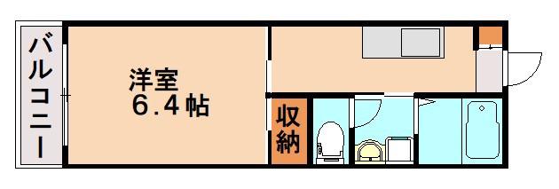 ARTHUR HILTS大橋南(1K/1階)の間取り写真
