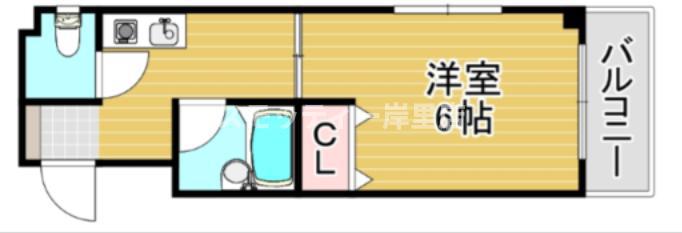 プチメゾン15(1K/4階)の間取り写真