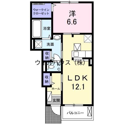 レジデンス BREEZE 5(1LDK/1階)の間取り写真