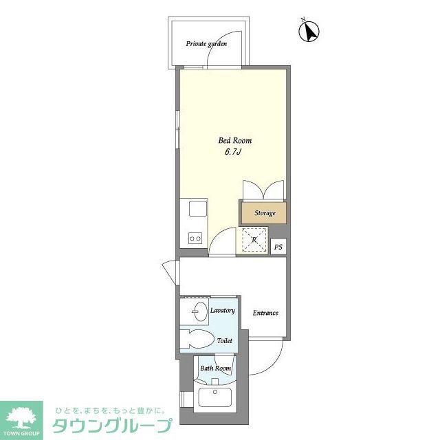 FARE池袋I(ワンルーム/1階)の間取り写真